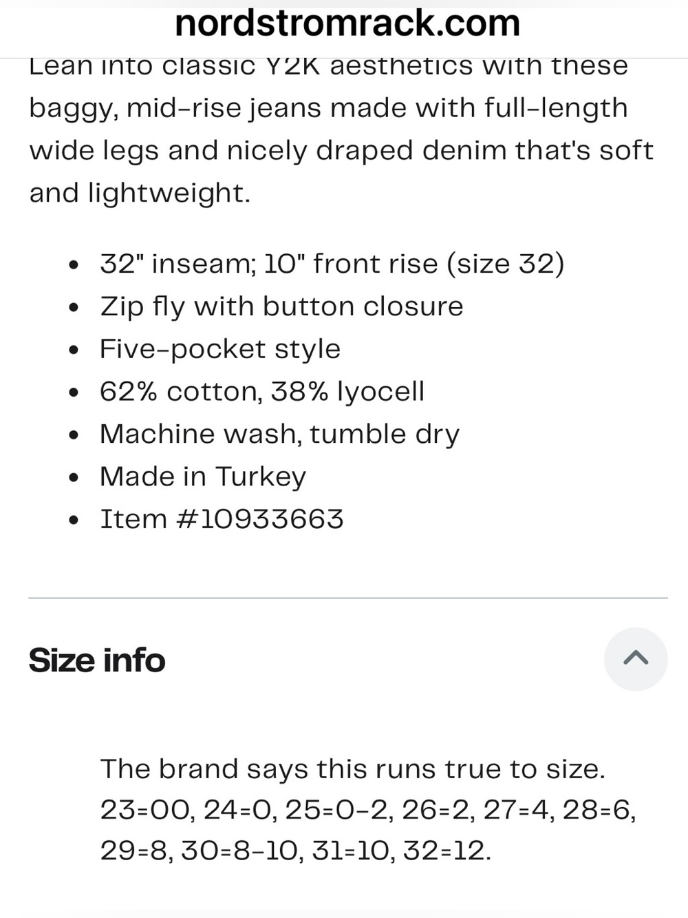 Rag & Bone Lori Wide-Leg Jean | Size 25 - Picture 4 of 6